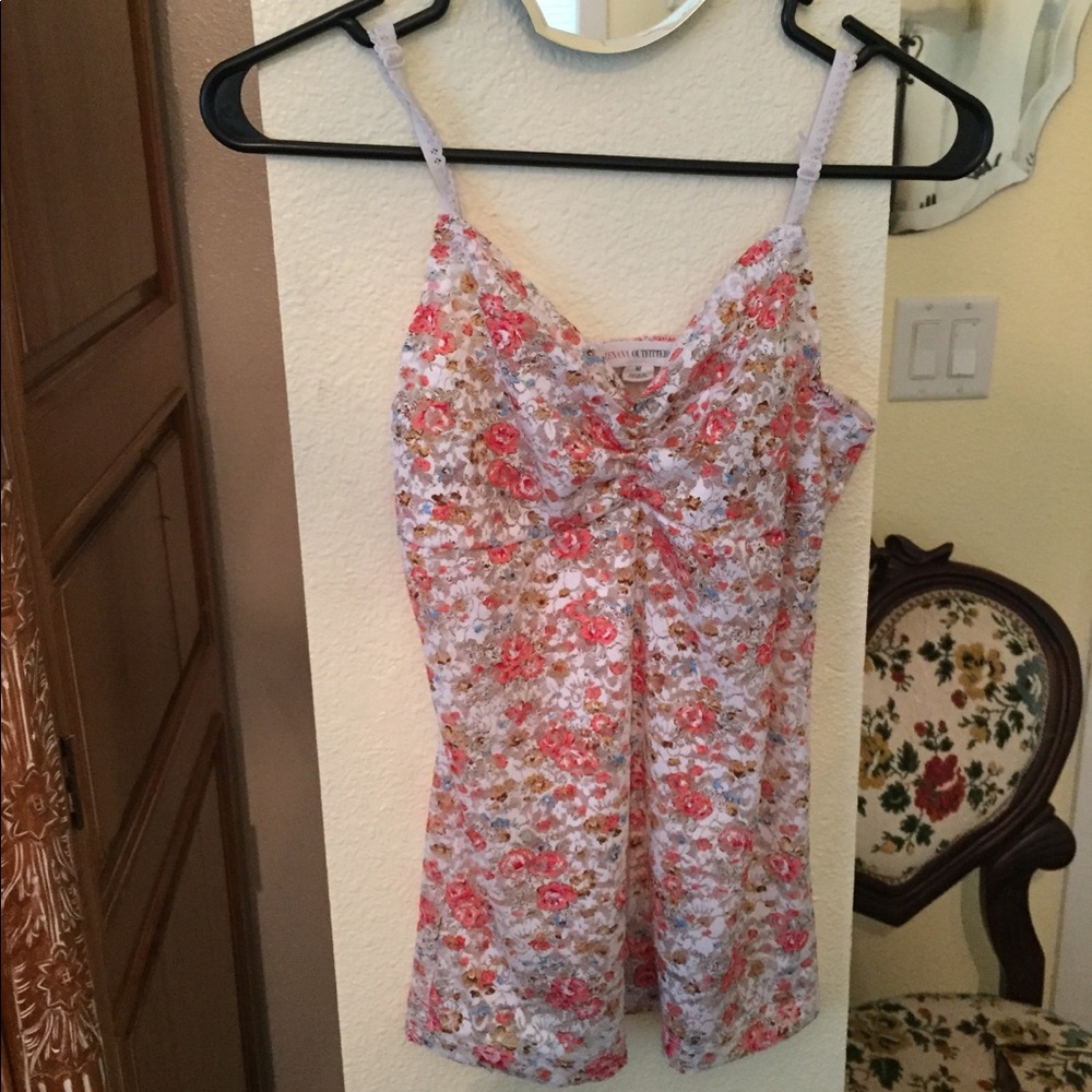 Y2K floral tank